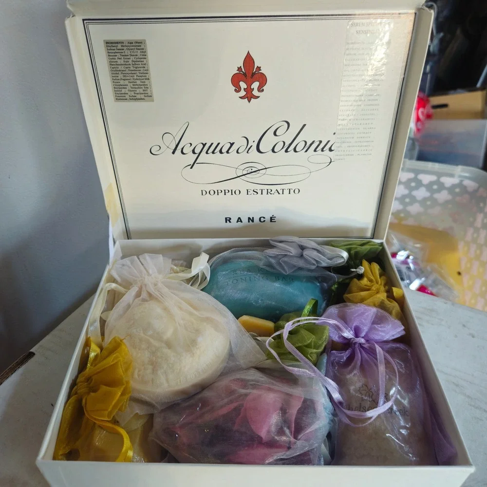 Mixed Bath Gift Set 9 Pc Soap Bath Salts Sea Kelp Toning Bar RANCE 100g NEW
